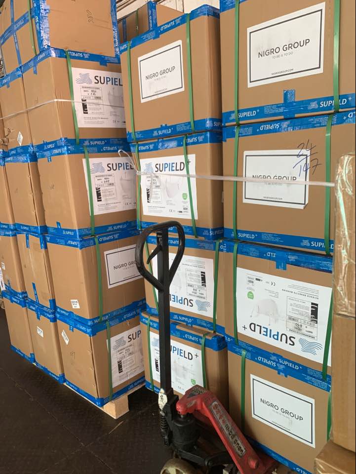 進出口防護面罩，口罩等防疫物資報關(guān)及運輸公司--口罩運輸案例圖