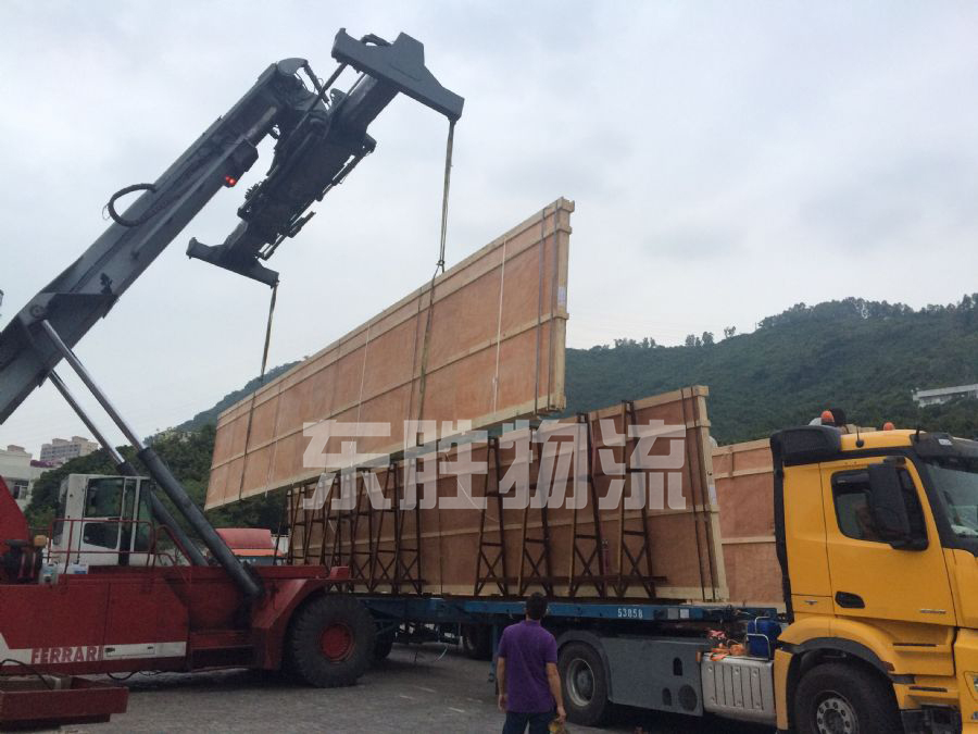 江門到香港吊機(jī)車運(yùn)輸-江門到香港吊機(jī)車物流公司--東勝物流案例